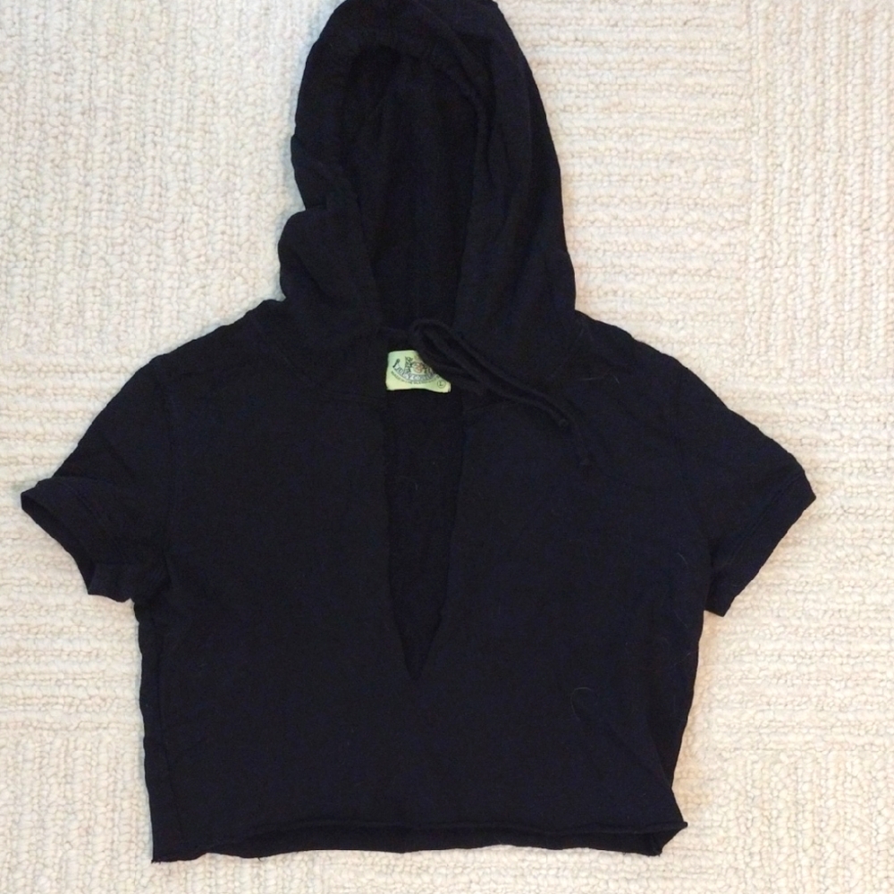 Juicy Couture Black Hooded Sweatshirt